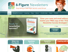 Tablet Screenshot of 6figurenewsletters.com